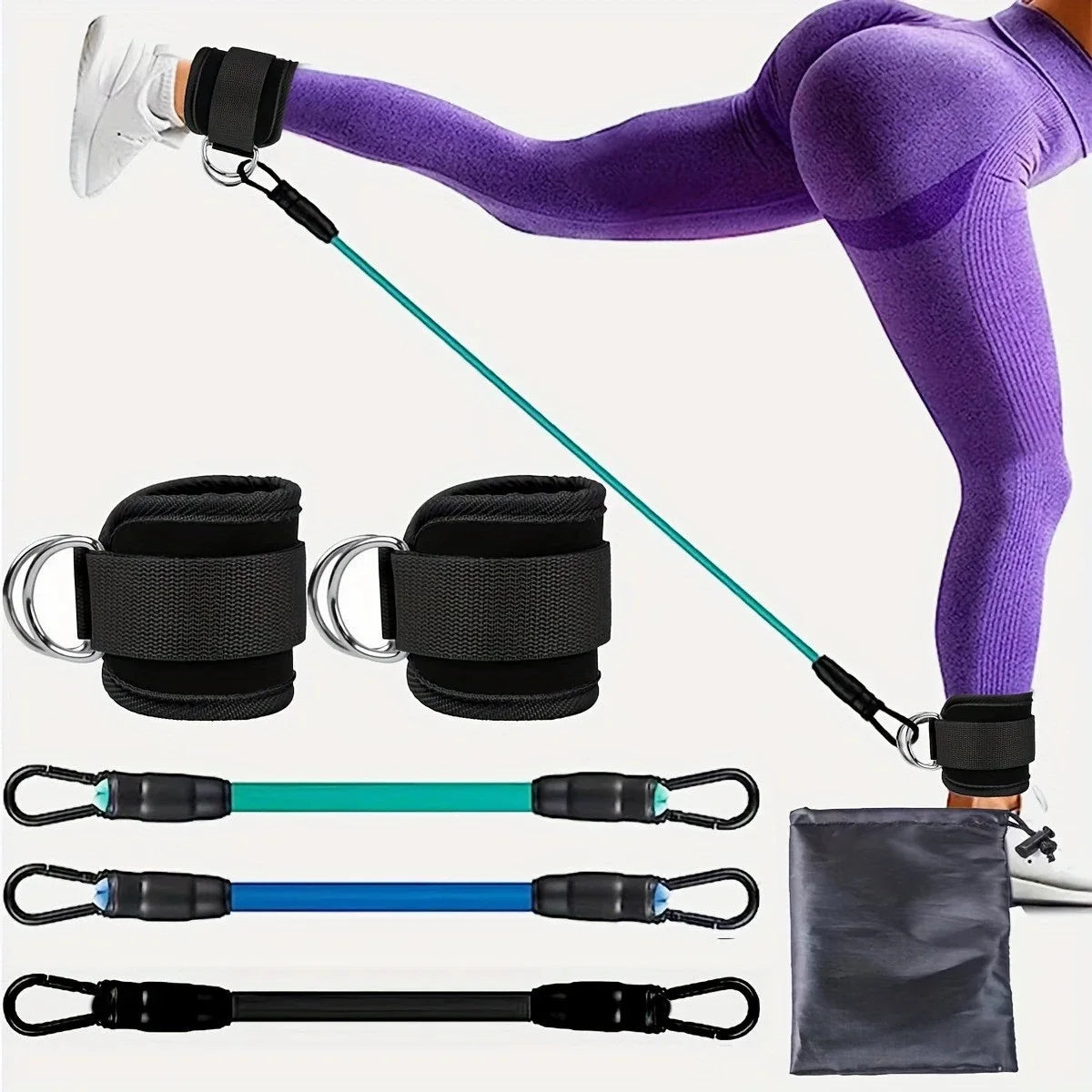 Booty & Leg Resistance Band Set met Enkelbanden