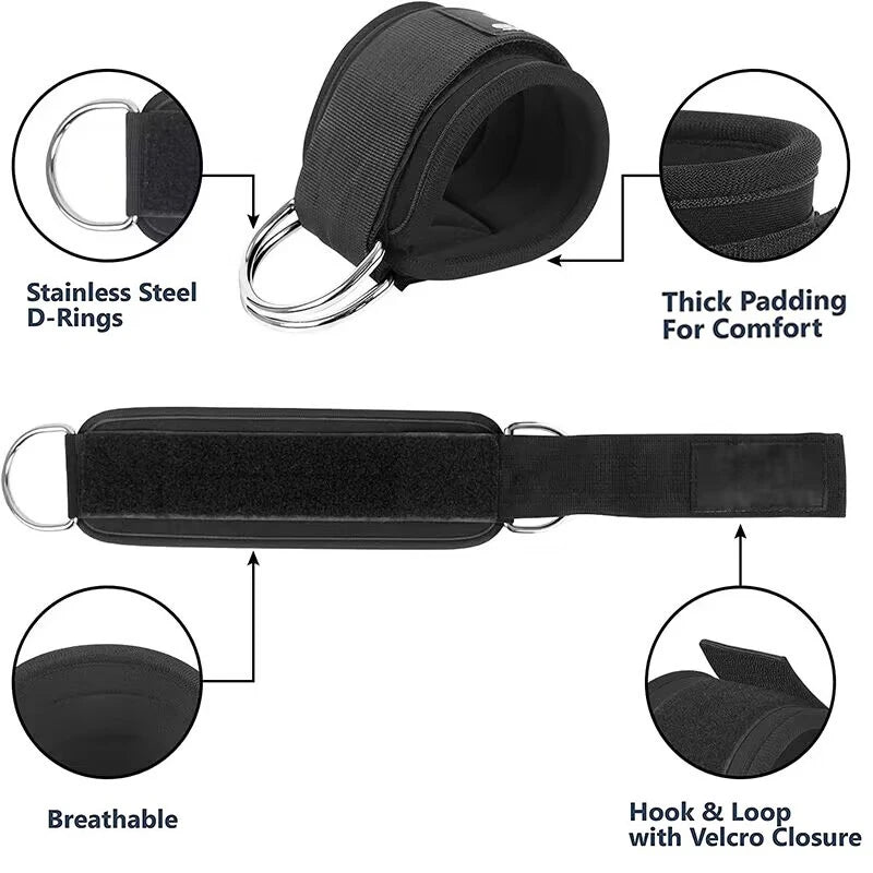 Ankle Straps Resistance Bands Set Fitness Workout Exercise Equipment Ankle Weight Yoga Elastic Fitness Band for Gym Man Woman
